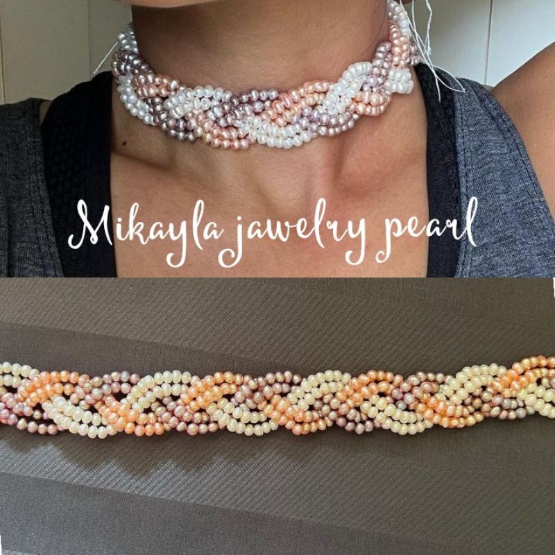 Kalung choker mutiara|Kalung mutiara lombok|Kalung mutiara lombok bersertifikat|Kalung mutiara asli 