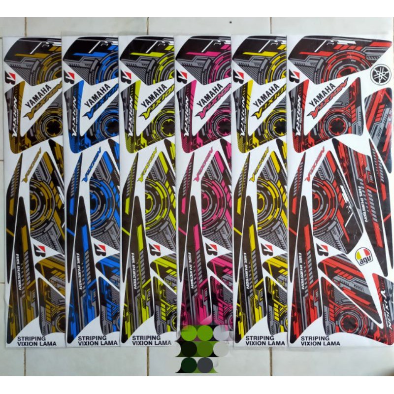 Striping Lis Sticker Vareasi Yamaha Vixion Lama Gravis Striping Vareasi OLD VIXION GRAVIS