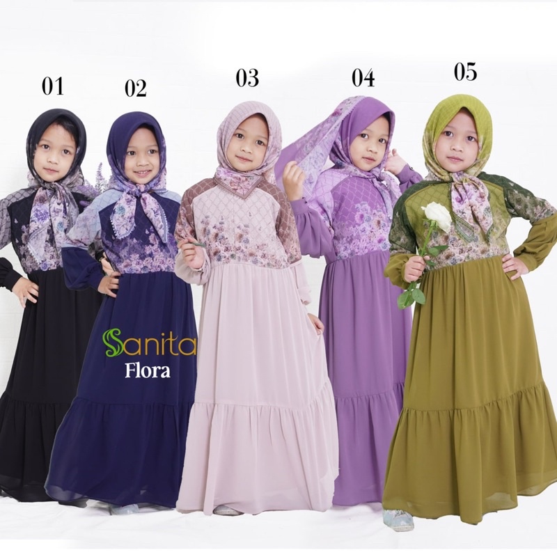 Flora Dress Kids Anak Original By Sanita