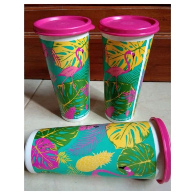 flamingo tumbler 470ml tupperware(1pcs)