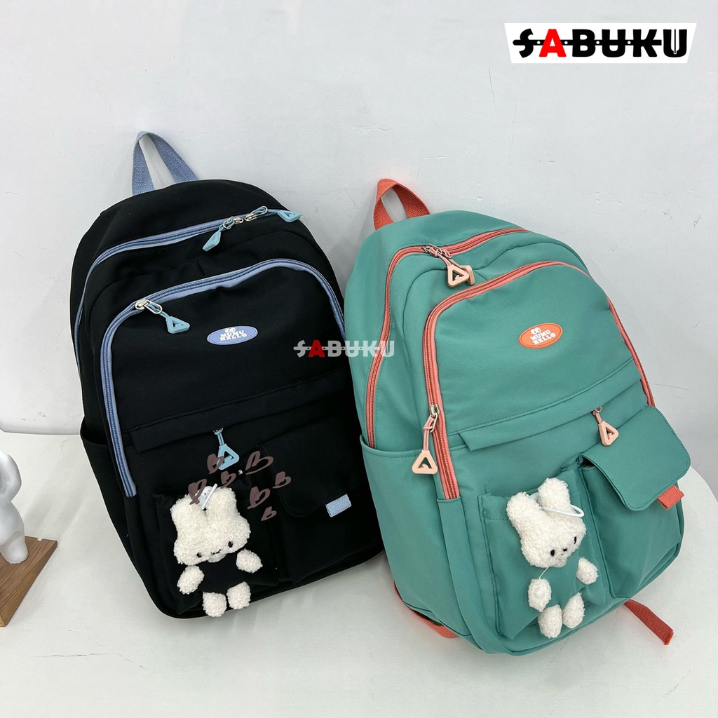 Tas Ransel Backpack Wanita Korea Multifungsi Sekolah Kekinian Tas Anak SD SMP Fashion Wanita - 269