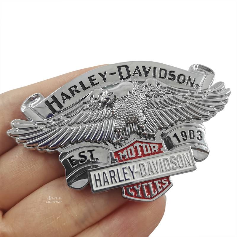 1 X Metal HARLEY DAVIDSON Motor Auto Bike Decorative Emblem Badge Sticker Decal Harley Eagle