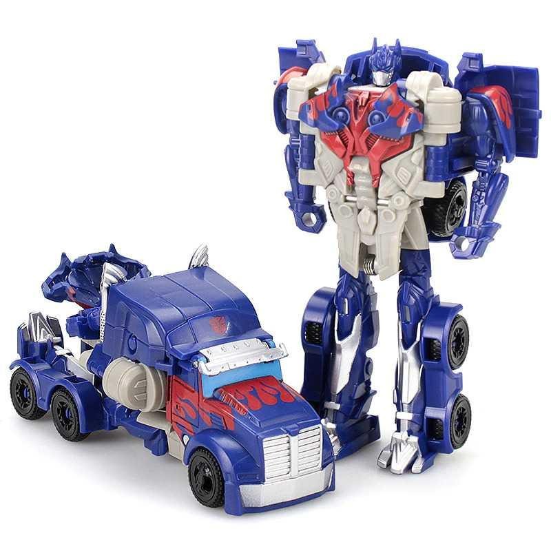 Mainan Mobil Action Figure Car Transformer Deformation Robot - JY675A - Blue