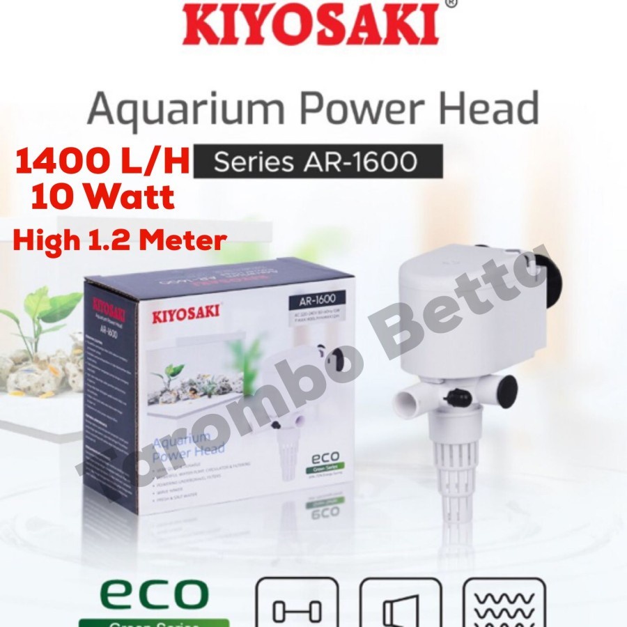 KIYOSAKI AR 1600 - Power Head Pompa Filter Air Celup Aquarium AR1600