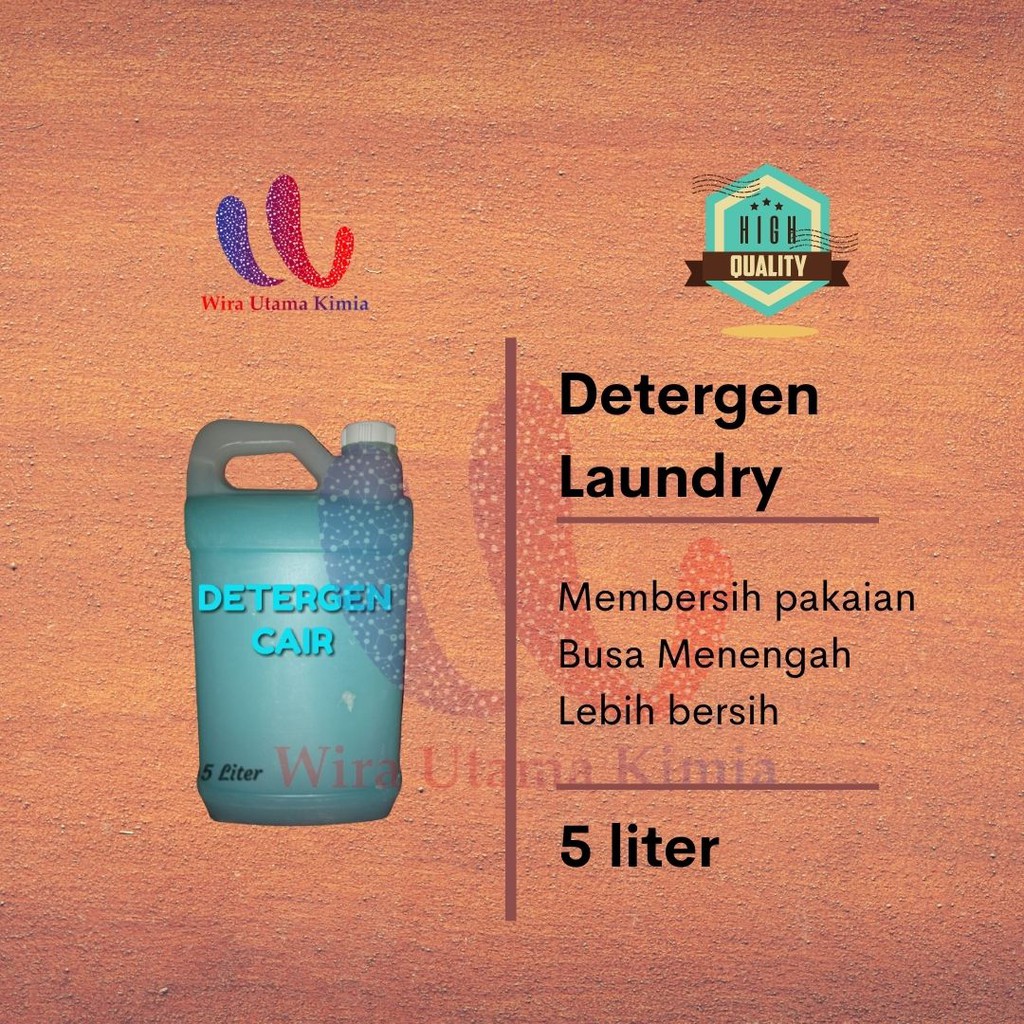 DETERGENT 5 Liter / Deterjen Cair / Detergen Laundry