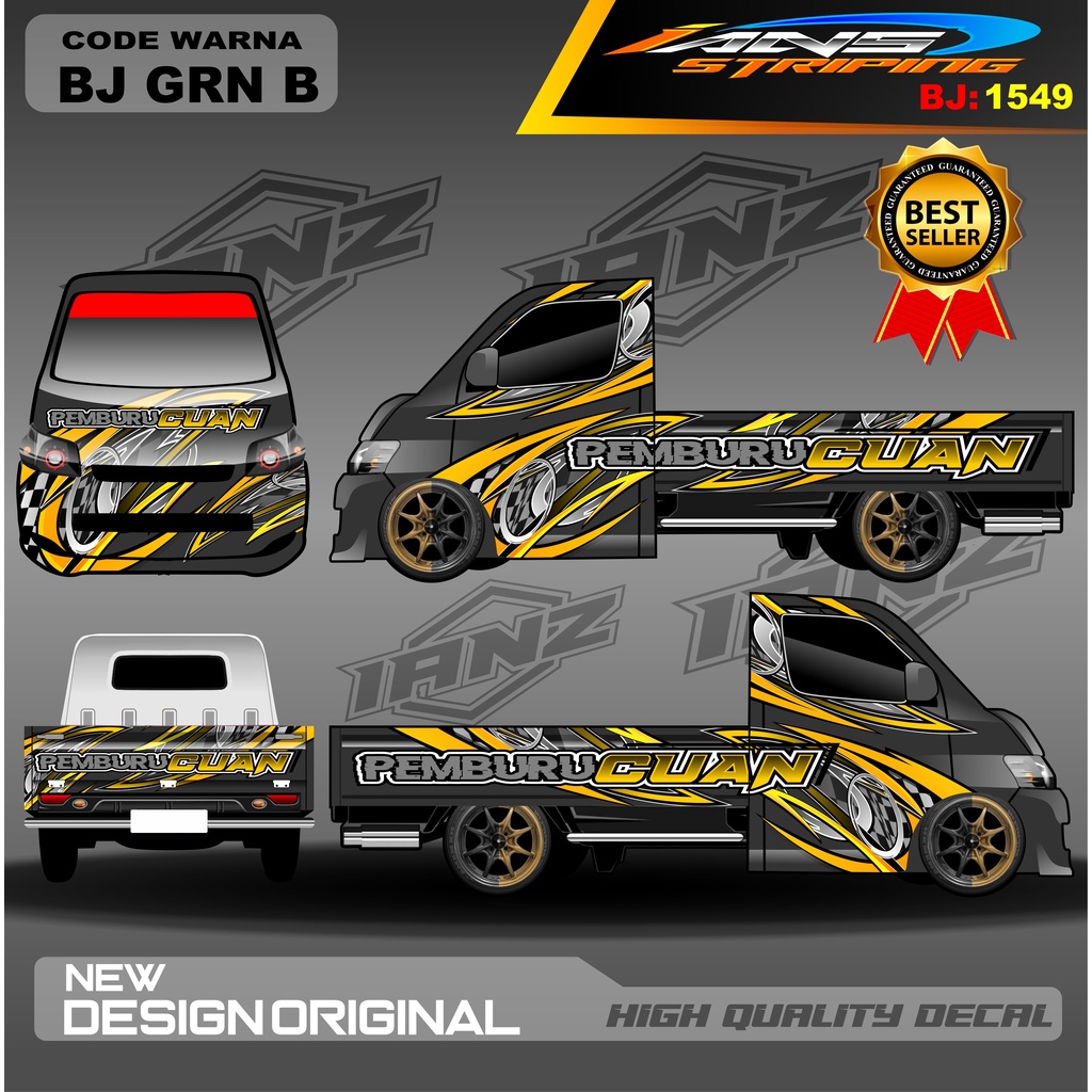 VARIASI STIKER PICK UP GRANMAX CARRY L300 FULL BODY / STIKER PICK UP / STICKER GRANMAX