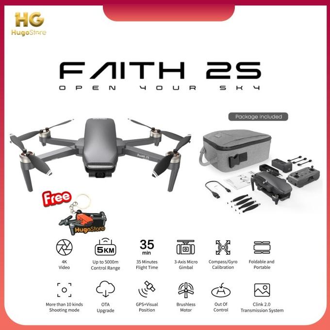 C-Fly Faith 2S 3-Axis Gimbal 4K Hd Camera 5Km Fpv Drone Gps 35Mins