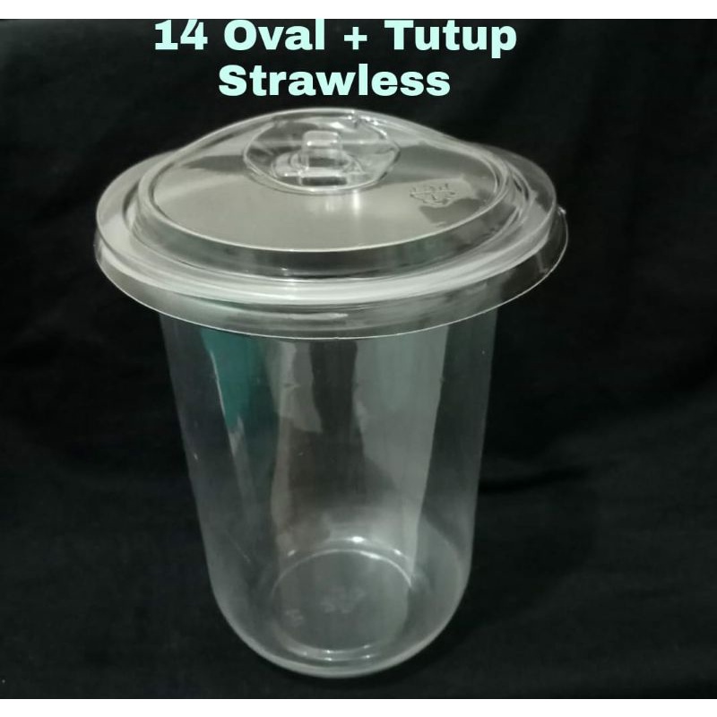 

Ukf5Pc6F4H (Kuliner.Kita) Gelas Plastik Pp14Oz Oval 7Gram(M Cup)+Tutup Strawless / Tutup Cup