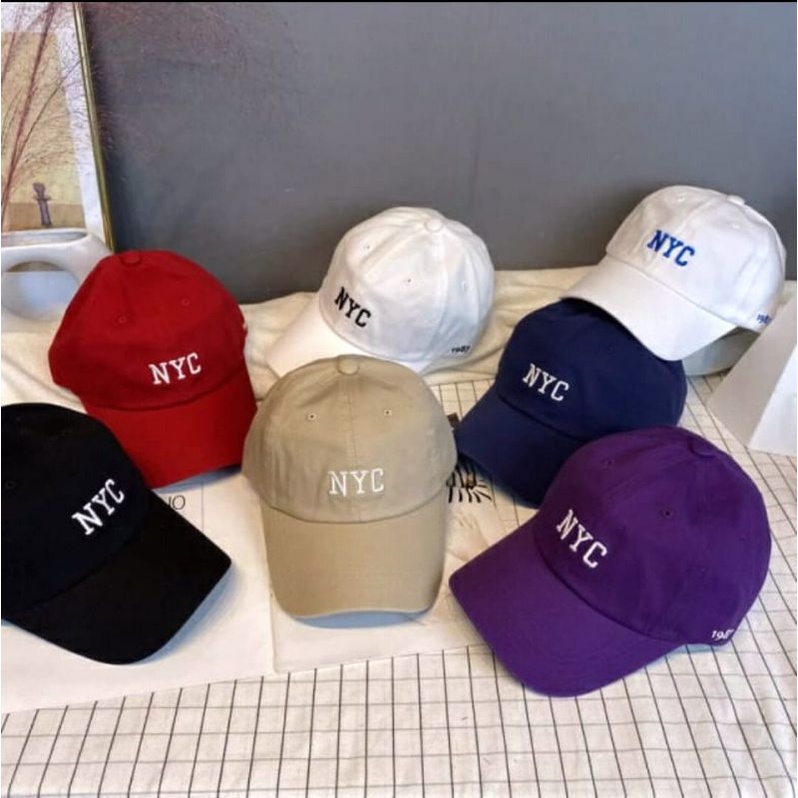 Topi Baseball Bordir NYC High Quality