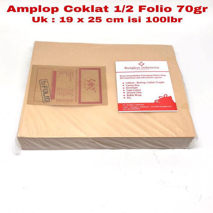 

Amplop Cokalt 1/2Folio Isi 100Lbr