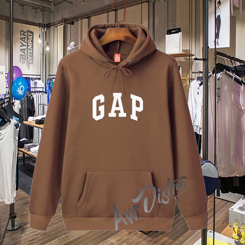 COD Hoodie Distro GAP White Premium Quality Sweater Tulisan Jaket Kata-Kata Hoodie Sablon