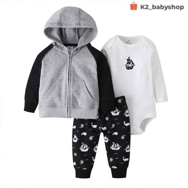 BABY K2 - BABY JAKET 3 IN 1 MOTIF KAPAL KODE 00003