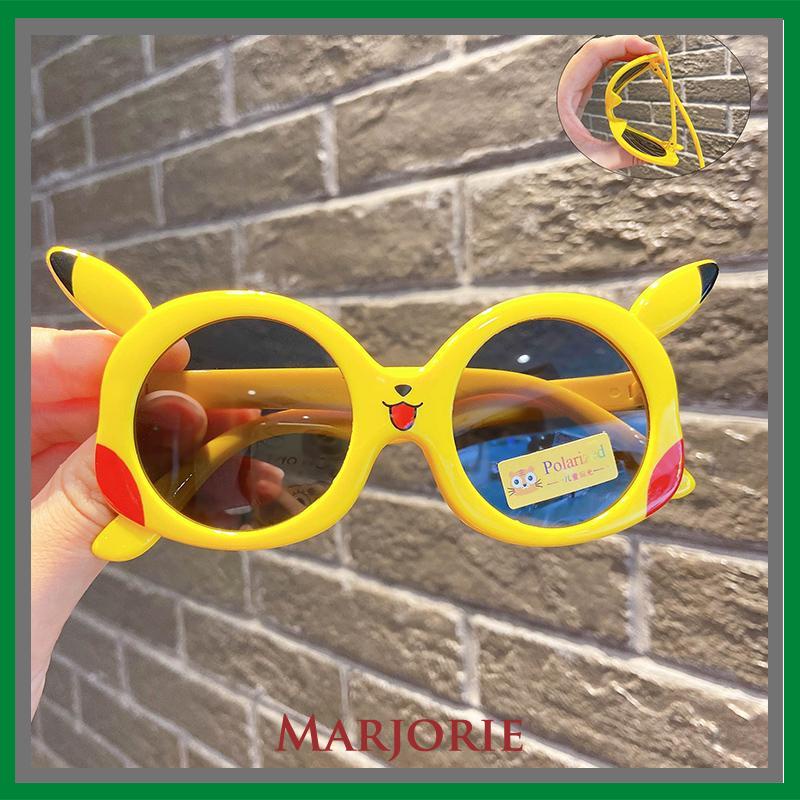 Kacamata Kartun Pikachu Kacamata Perlindungan UV Polarized Sunshade Anak-anak-MJD