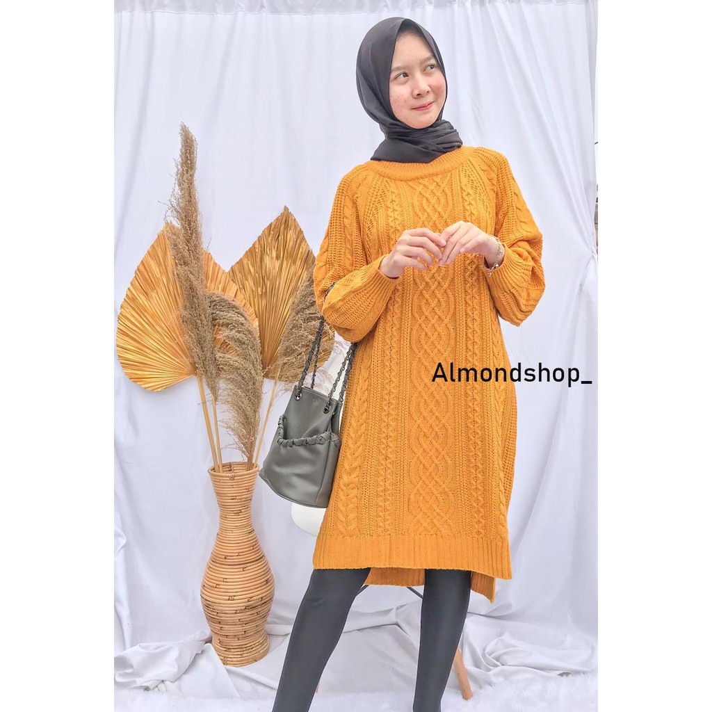 Tunik Rajut Premium Wanita / Tunik Rajut / Sweater Rajut Wanita
