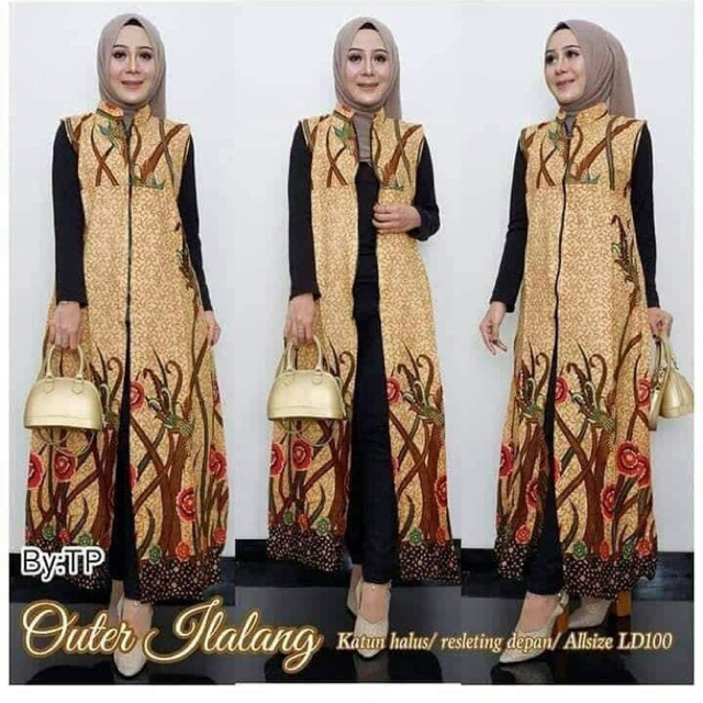 Outer batik long cardi