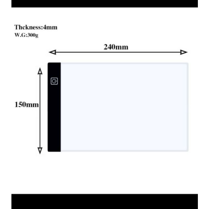 

A5-1 Ultra-thin LED Stencil Tracing Drawing Board Light Pad - A5 Size