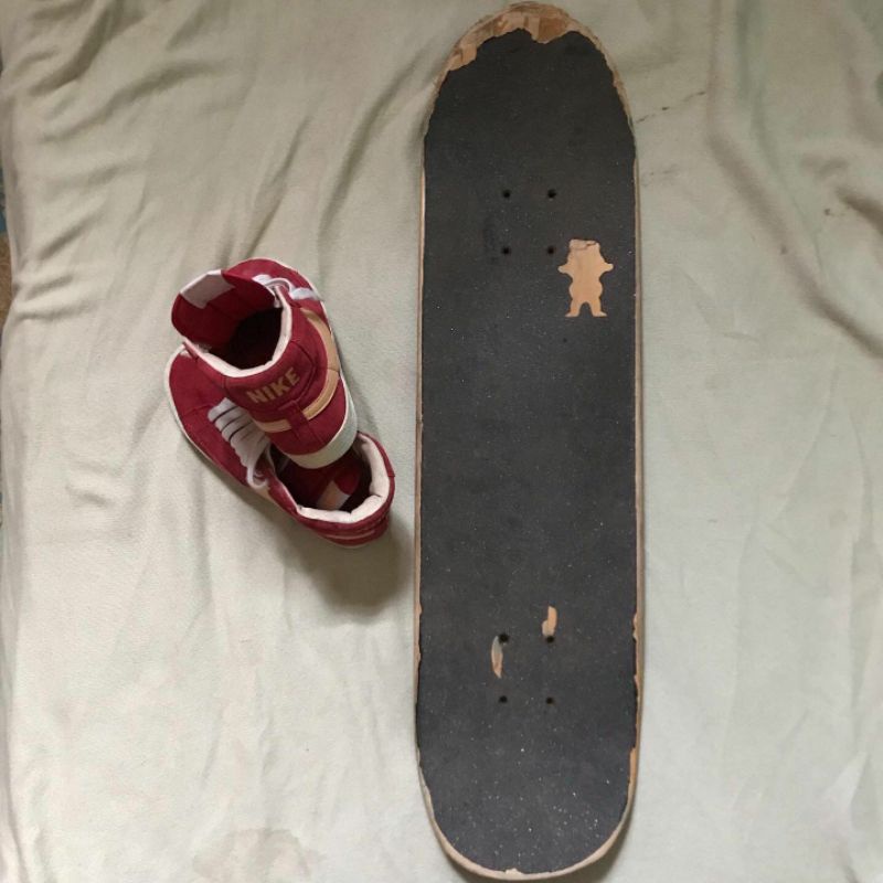 Papan skateboard puppets logo edition size 8.0 truck slant 5.25