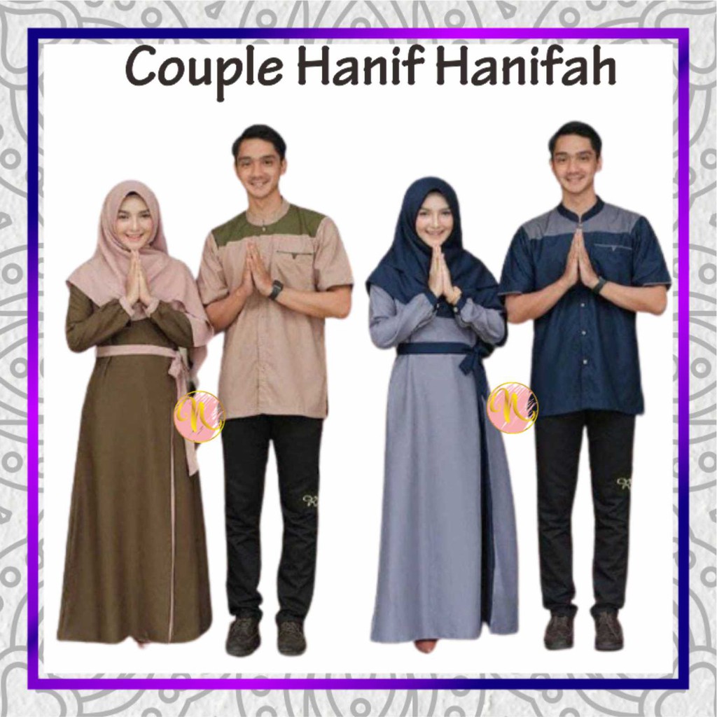 BAJU GAMIS COUPLE SARIMBIT KELUARGA PASANGAN MUSLIM NIBRAS AURORA PURPLE GAMIS PROMO TERBARU 2021