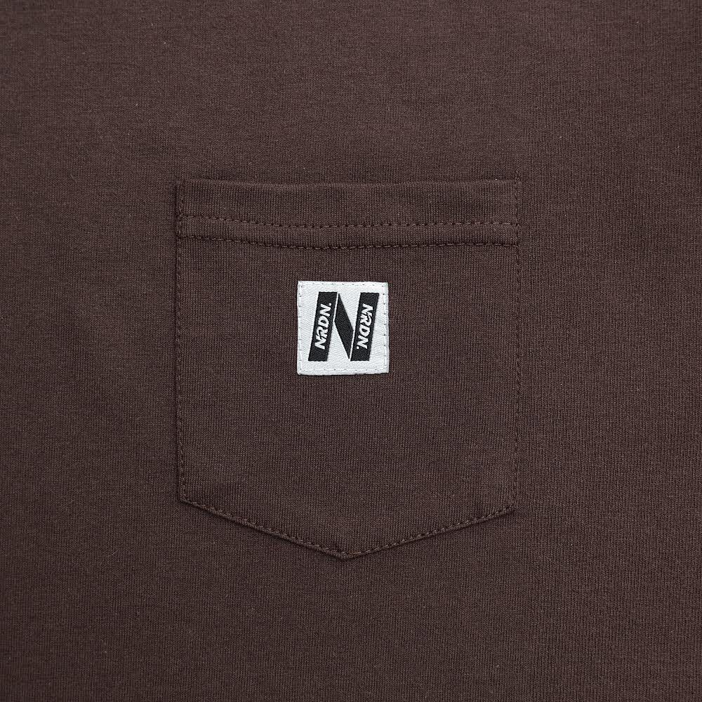 TSHIRT NRDN LONGSLEEP POCKET BROWN