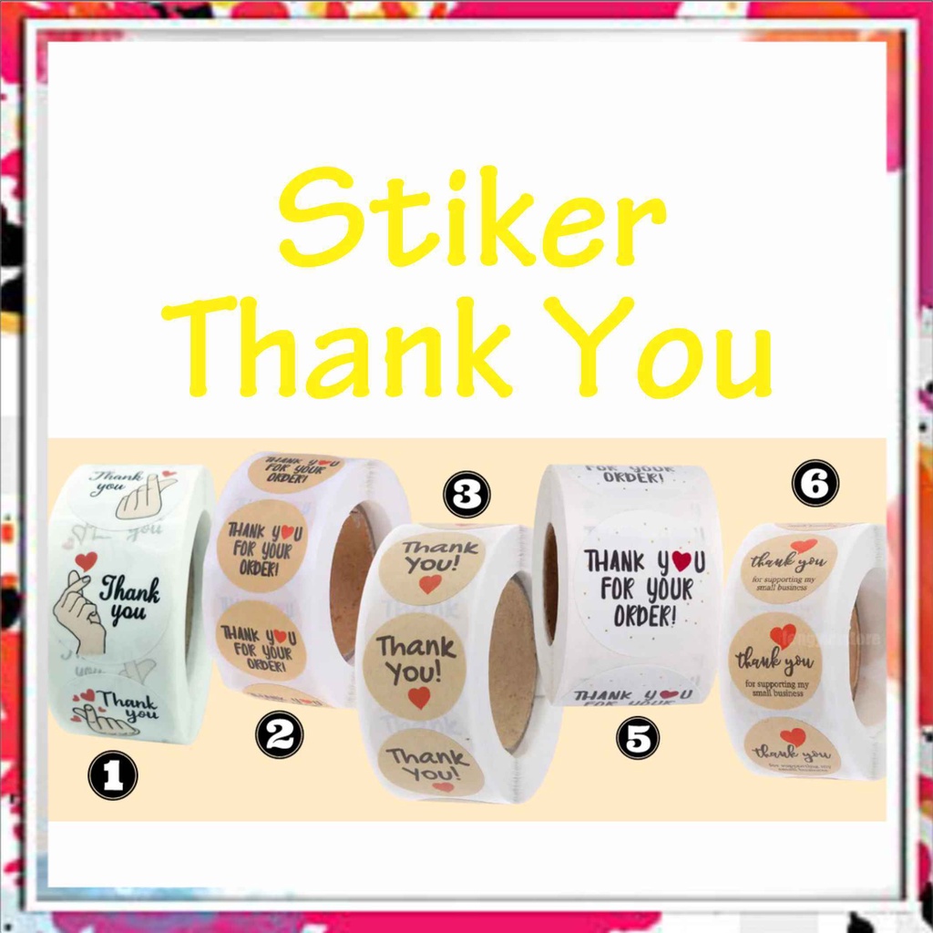 

[isi 100]AENBAG stiker thank you BULAT