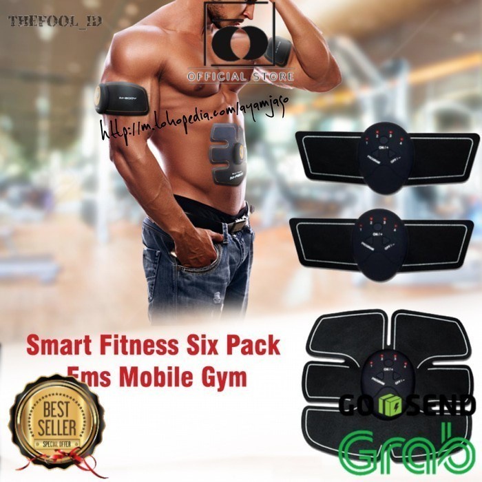 FIT SMART FITNESS EMS Six Pack Muscle Stimulator Alat Pengencang Otot paha