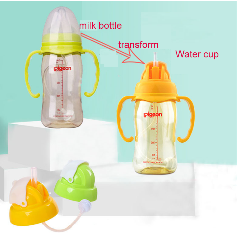 Botol Minum Bayi Leher Lebar Bahan Silikon Lembut Anti Tumpah
