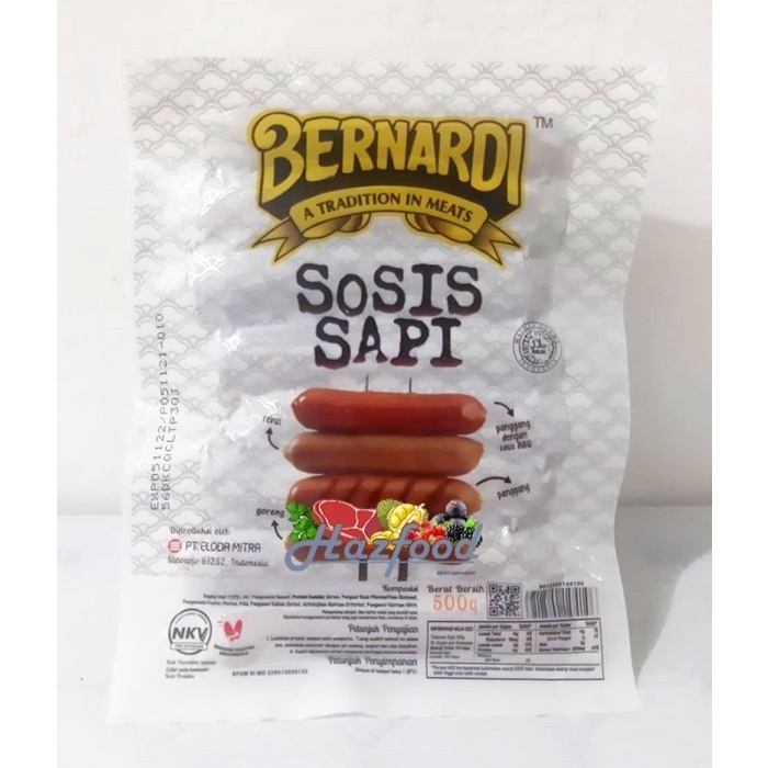 

Bernardi Sosis Sapi 500 Gram