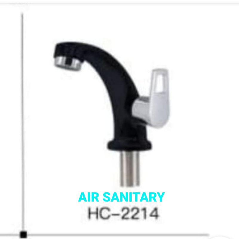 Kran wastafel cuci tangan hitam murah