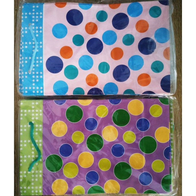1Lusin tas ulang tahun paper bag goodie bag ulang tahun cprak HBD dan Polkadot-2