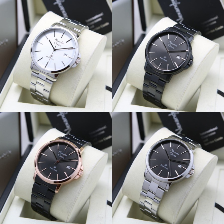 JAM TANGAN PRIA ALEXANDRE CHRISTIE AC 1032 AC1032 STAINLESS ORIGINAL