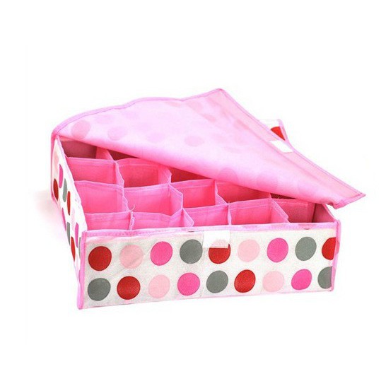 UNDERWEAR Storage box 20 sekat motif polkadot