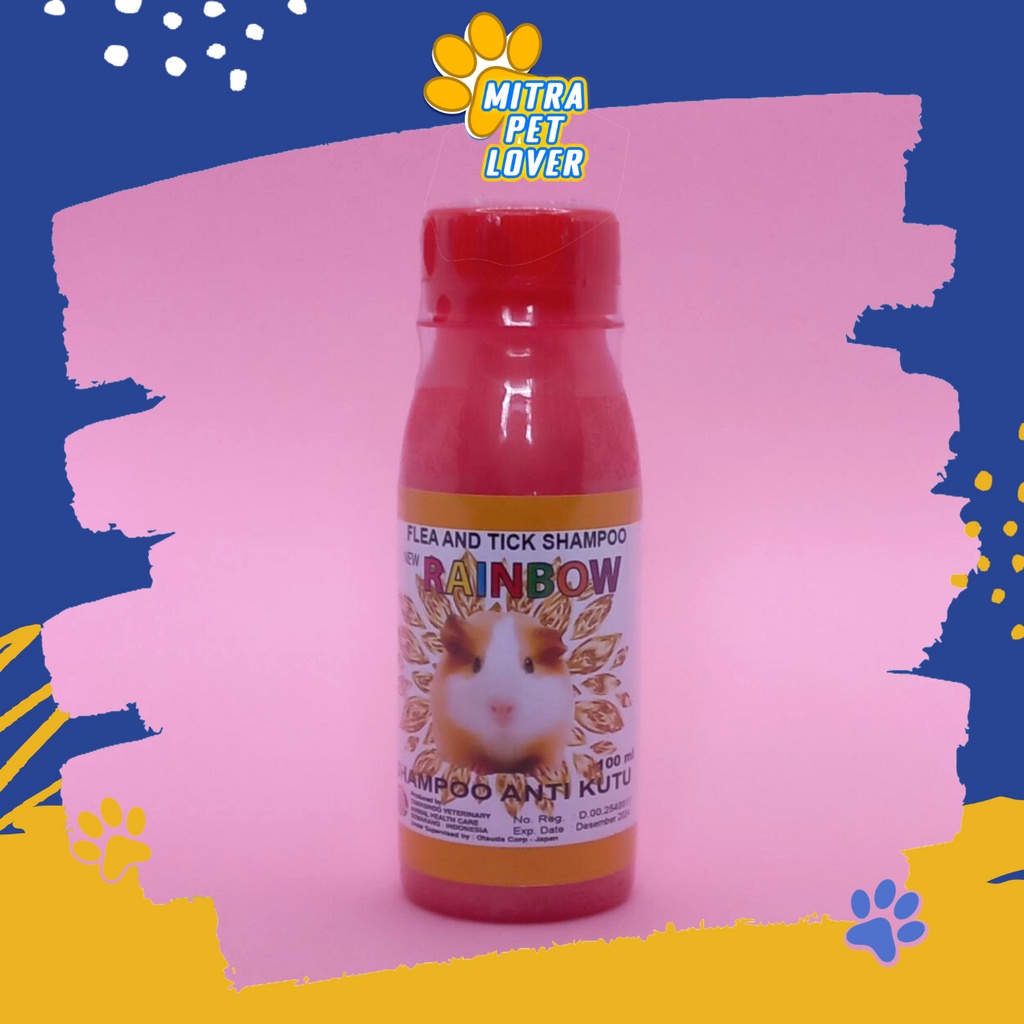 SHAMPO ANTI KUTU HAMSTER - RAINBOW H SHAMPO 100 ML - BULU BERSIH LEMBUT WANGI BASMI KUTU CAPLAK JAMUR - MENGHALUSKAN LEMBUTKAN BULU - SAMPO - MURAH GARANSI KUALITAS ASLI ORIGINAL - PET ANIMAL TAMASINDO OBAT KESEHATAN &amp; VITAMIN TERNAK HEWAN MITRAPETLOVER