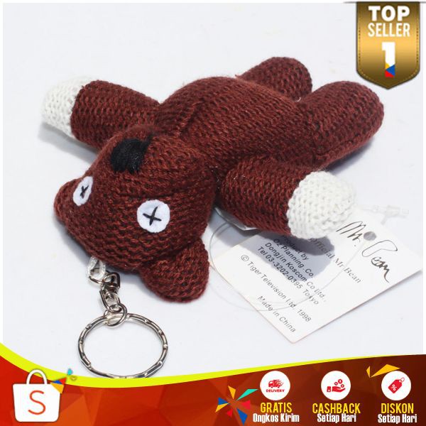 Gantungan Kunci Boneka GA 04 Gantungan Mr. Bean Teddy Bear Plushy Key Chain Lucu Unik Mudah Dipasang