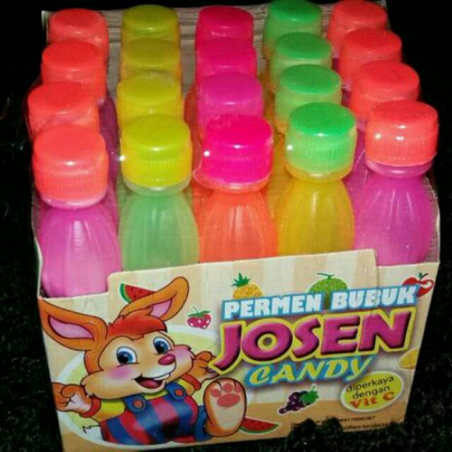 Permen bubuk josen candy jajanan jadul jadoel rasa buah