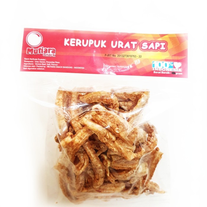 

Snack Kerupuk Urat Sapi Keripik Cemilan Tradisional Khas Bandung Gurih