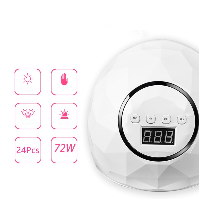 gs8 280W 120W 72W SUN X5 Max Pengering Kutek Kuku UV LED Nail Dryer Putih Dmoley XIXI 72W X11 MAX F5