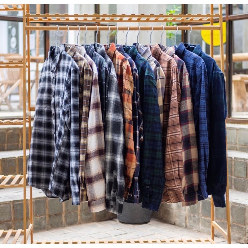 Promo  kemeja Flanel Size M Original Brill Eighty Eight