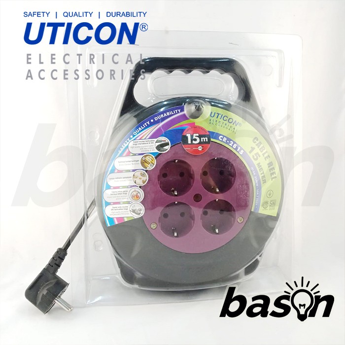 UTICON CR2815 Cable Reel - Kabel Gulung Arde 15Meter