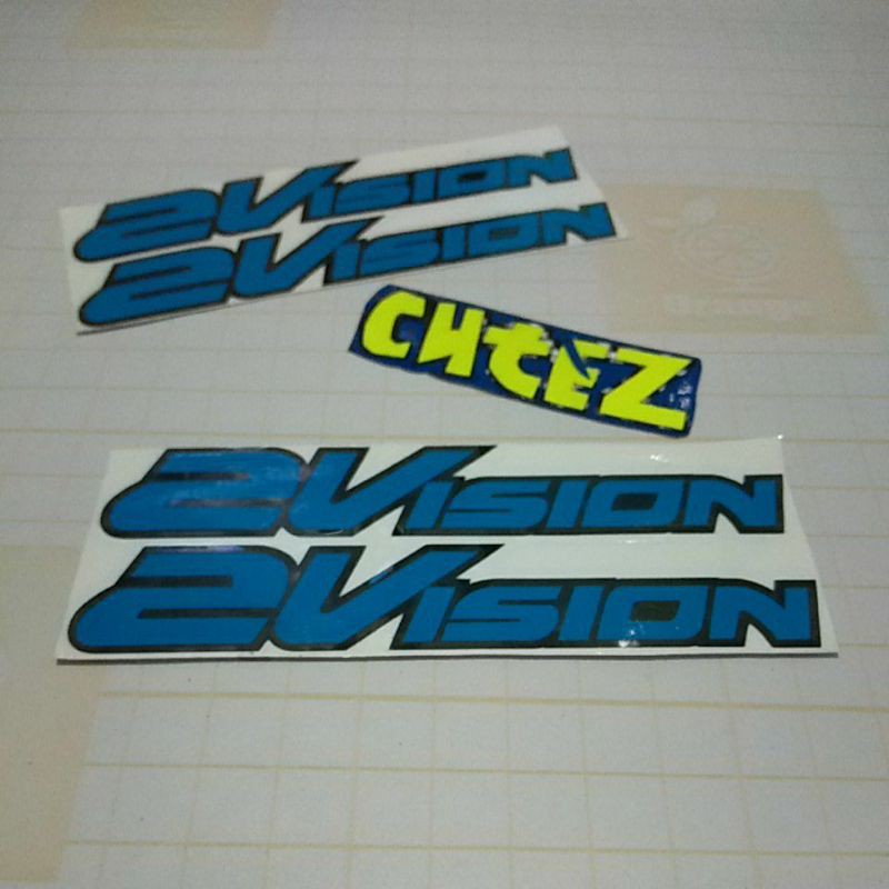 Stiker helm 2vision