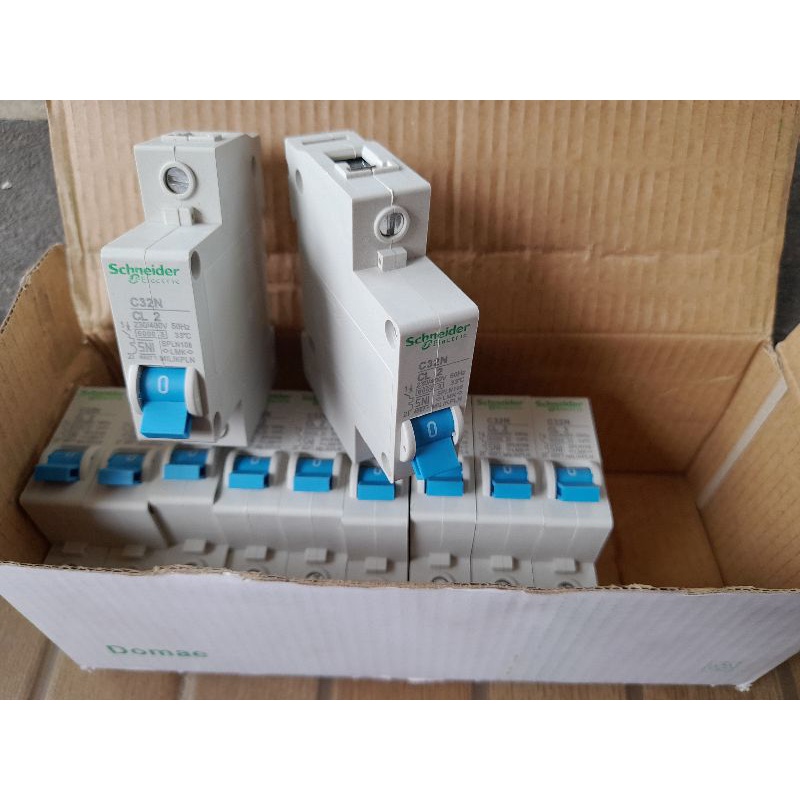 MCB SCHNEIDER 2A 1P SPLN Kualitas SNI | MCB SCHNEIDER BIRU 2 AMPERE