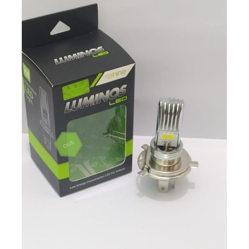 LAMPU LED H4 COB NINE WHITE HI LOW AC DC UNTUK MOTOR BISON KLX SCOOPY VIXION DLL