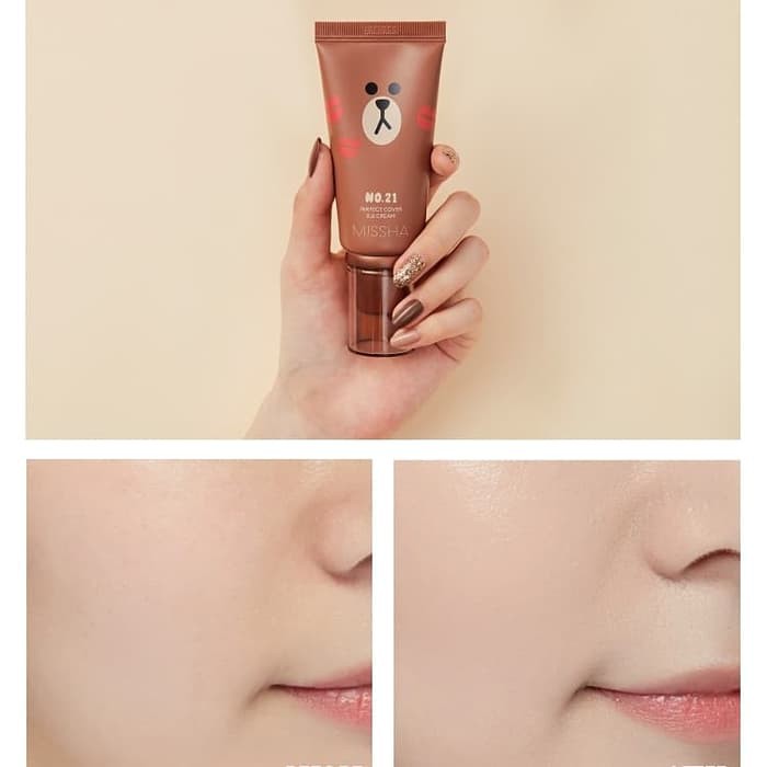 Missha M Perfect Cover Bb Cream 50Ml Line Edition Brown - Light Beige