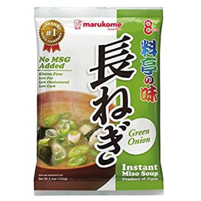 

Marukome Instant Miso Soup Green Onion 152 gr - Sup miso Instan Jepang