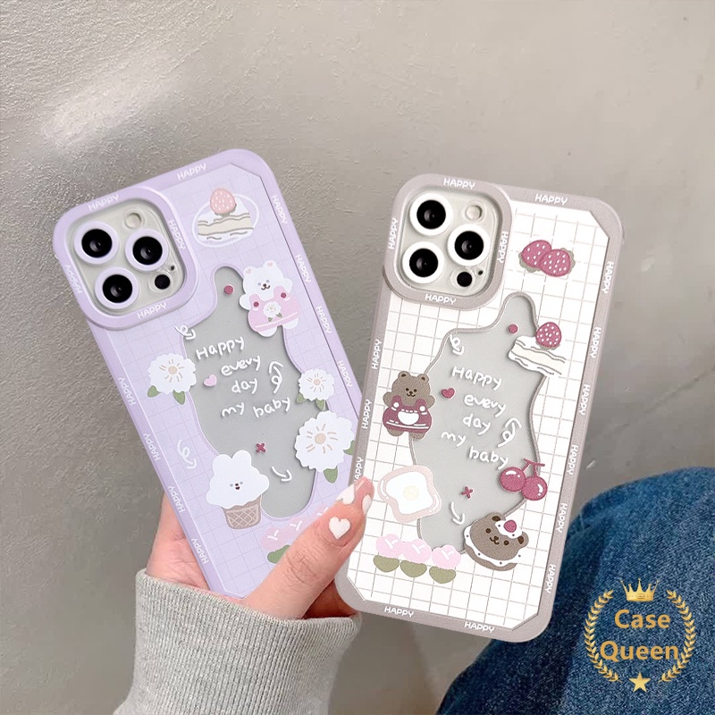 Soft Case TPU Transparan Shockproof Motif Kue Strawberry Untuk Infinix Hot 10 11 Play 9 Play Smart 6 5 11S 10 Lite