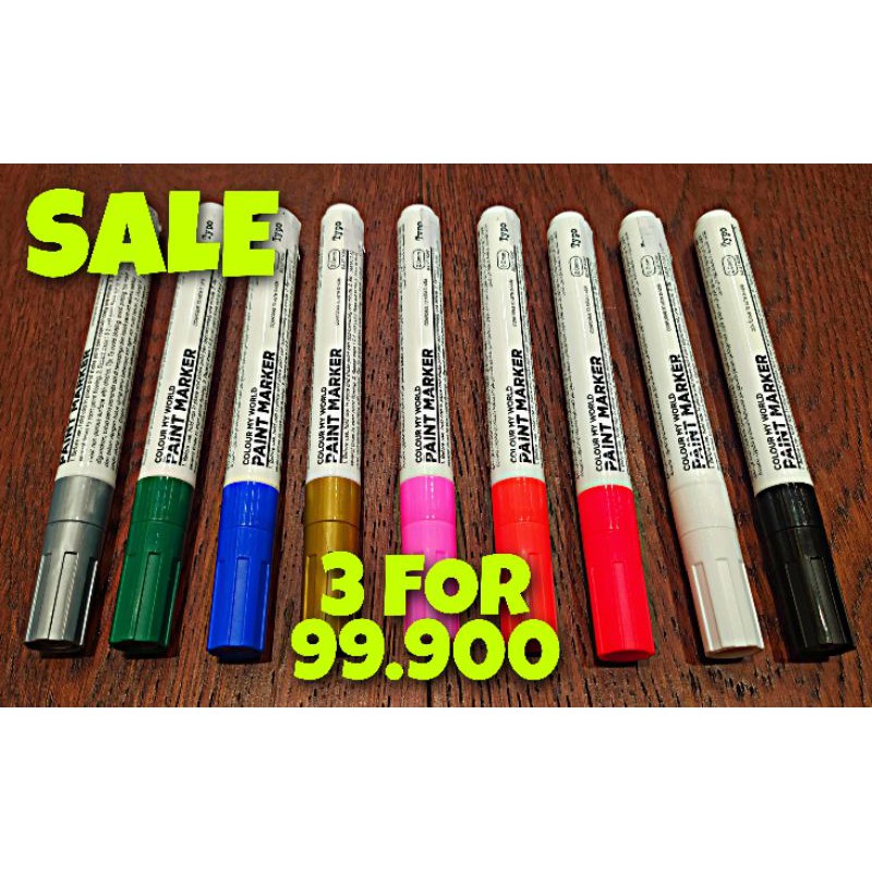 

FOR 3 ITEM..!! PAINT MARKER SPIDOL WARNA TYPO BRAND ORIGINAL
