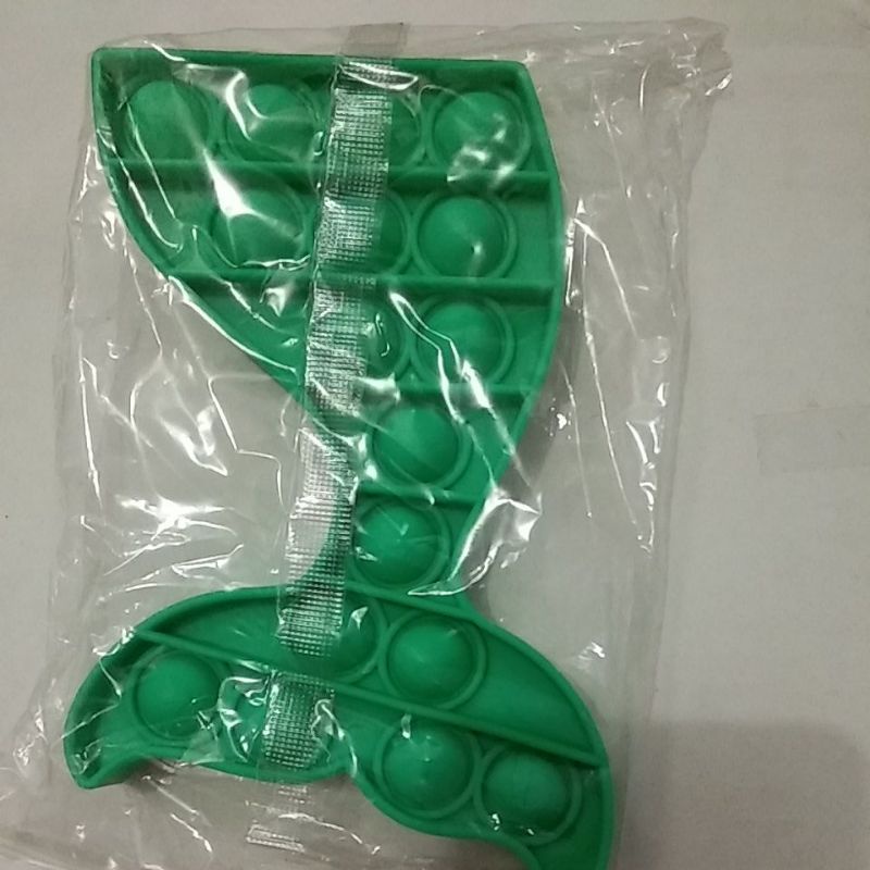 Mainan Fidget Pop It Bulat Warna Pelangi Untuk Penghilang Stress Anak-Ekor mermaid