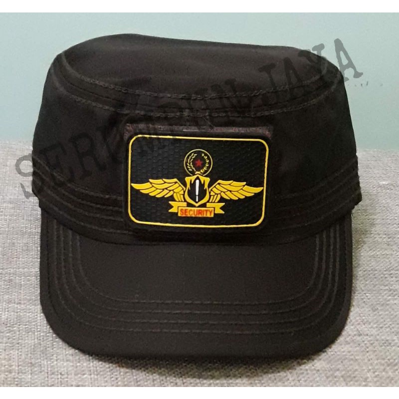 TOPI COKLAT KOMANDO SECURITY WINGS - TOPI KOMANDO SECURITY LOGO WINGS VELCRO 2 PATCH