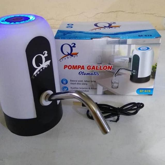 POMPA GALON ELEKTRIK Q2 678 LED / POMPA GALON ELETRIK Q2 678 USB CAS CHARGE / POMPA AIR GALON LISTRIK ELEKTRIK CHARGER USB / POMPA GALON OTOMATIS LED Q2 678 / Q2-678