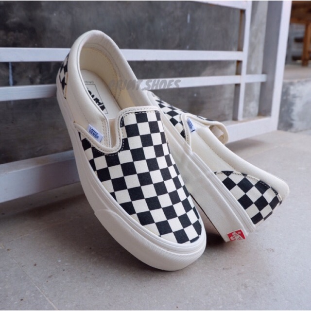 Vans Slip On Vault OG Classic Checkerboard Black White 2016