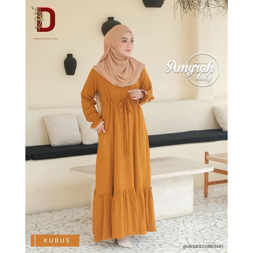 Murah Midi katun jepang lokal premium polos dress busui dress kekinian minimalis muslim korea jumbo busui